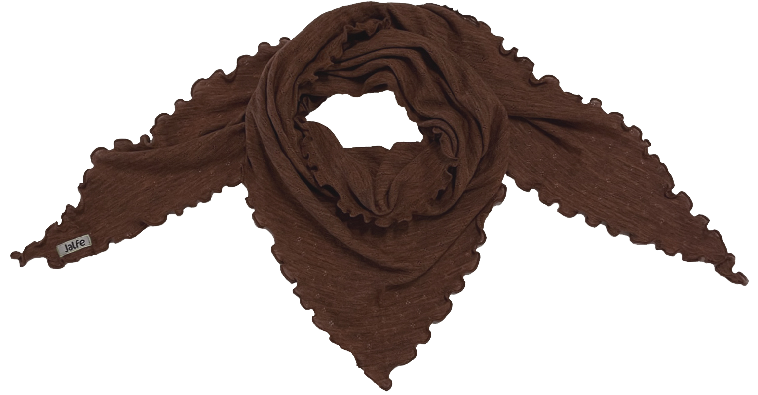 Scarf eyelet merino